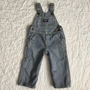 Osh Kosh B’Gosh Railroad Stripe Overalls 12 months